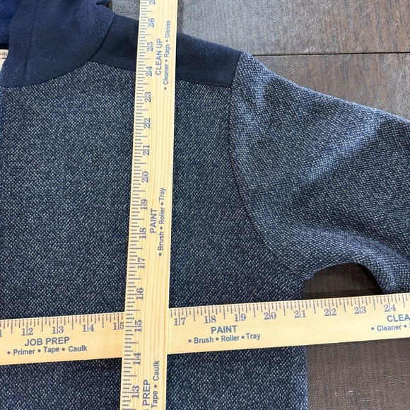 Scott James Navy Hoodie Zipup Sweater Sz M - Picture 2 of 6